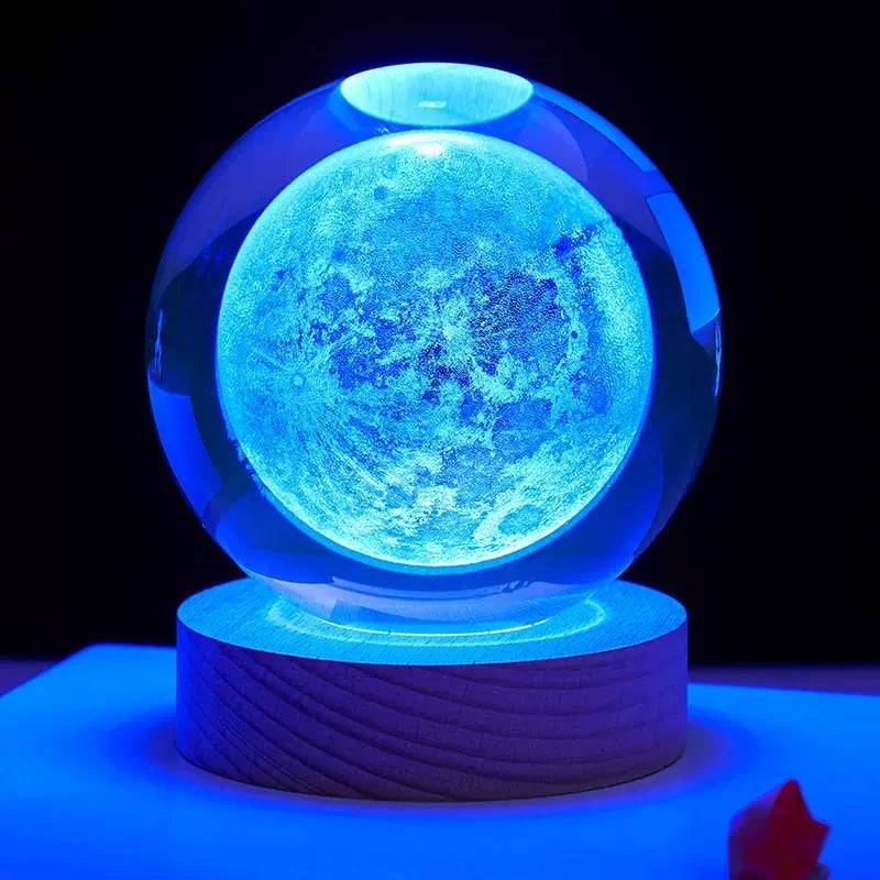 Moon Crystal Ball Night Light